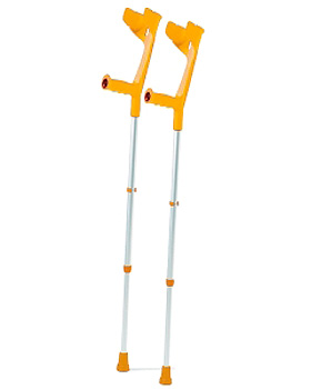 Unterarmgehsttzen chromgelb, 10 Paar, ratiomed, medishop.de