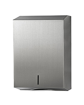 Falthandtuchspender ratiomed, Edelstahl, H 37 x B 25,3 x T 12 cm, ratiomed, medishop.de