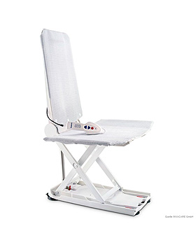 Aquatec Wannenlift Orca wei mit absenkbarer Rckensttze, ratiomed, medishop.de