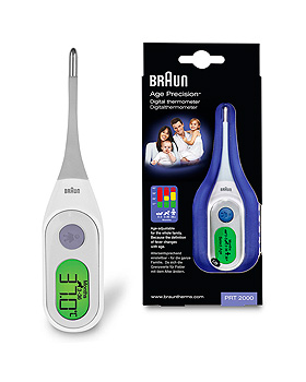 Fieberthermometer BRAUN PRT 2000, ratiomed, medishop.de