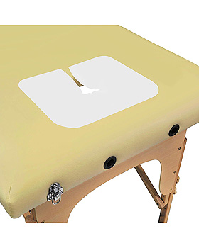 Massageliege-Gesichtsauflagen Vlies wei 35 x 28 cm (100 Stck.), ratiomed, medishop.de