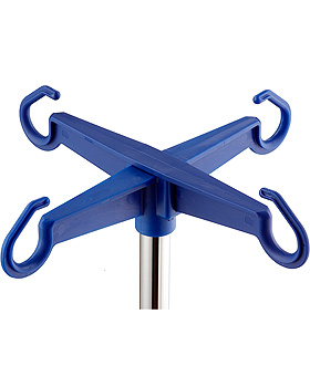 Kunststoff-Flaschenkreuz zum Aufstecken, blau, ratiomed, medishop.de