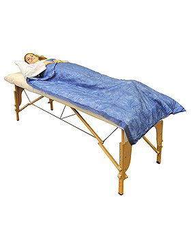 Vlies-Einmaldecke 190 x 110 cm blau ca. 300 g, ratiomed, medishop.de