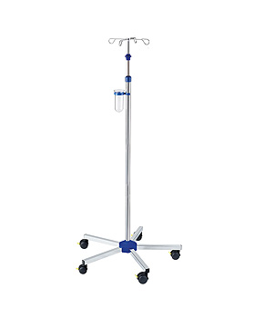 Infusionsstnder ratiomed verchromt, Einhandhhenverstellung, ratiomed, medishop.de