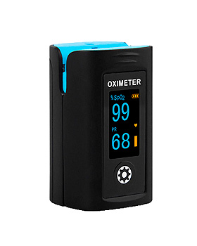 Fingerpulsoximeter PC 60F, schwarz, ratiomed, medishop.de