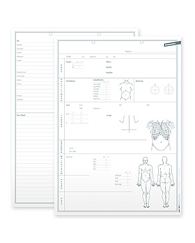 Anamnesebogen DIN A4 Typ Allgemeinmedizin (500 Stck.), Med + Org, medishop.de