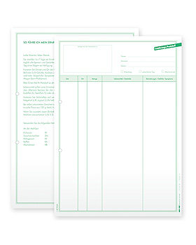 Ernhrungsprotokolle DIN A4 (50 Stck.), Med + Org, medishop.de