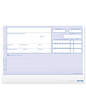 Privatrezept-Formulare blau DIN A6 quer (500 Stck.), Med + Org, medishop.de