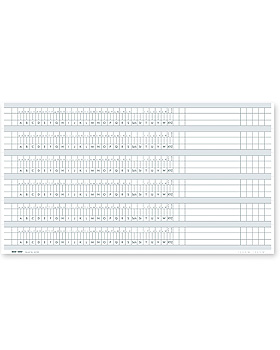 Alphabetleistenaufkleber DIN A4 aus unzerreibarer PP-Folie (100 Stck.), Med + Org, medishop.de