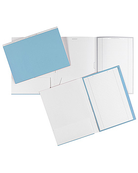 Karteimappen DIN A4 quer blau fr alle Fachrichtungen (100 Stck.), Med + Org, medishop.de