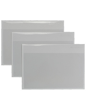 Einstecktaschen DIN A5 quer, selbstklebend (100 Stck.), Med + Org, medishop.de