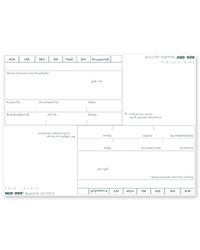 Adressfeldaufkleber eGK (100 Stck.), Med + Org, medishop.de
