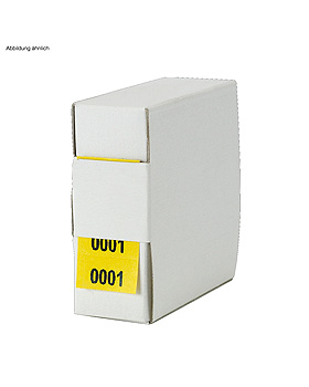 Archiv-Nummern, doppelt 15001 - 16000, gelb, Med + Org, medishop.de