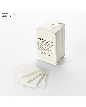 miro-mullkompressen 8-fach, unsteril, 10 x 10 cm (100 Stck.), Miro, medishop.de