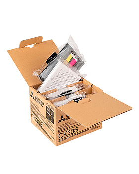 Printerpapier & 3 Farbtrger, S-Format (3 x 80 Blatt), Mitsubishi, medishop.de