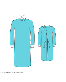 OP-Mntel Basic L 120 cm, grn  (22 Stck.), 2 Packungen, Mlnlycke Health Care, medishop.de