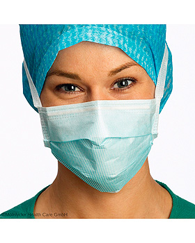 Barrier Surgine II OP-Maske Anti-Fog, hypoallergen, blau (60 Stck.), Mlnlycke Health Care, medishop.de