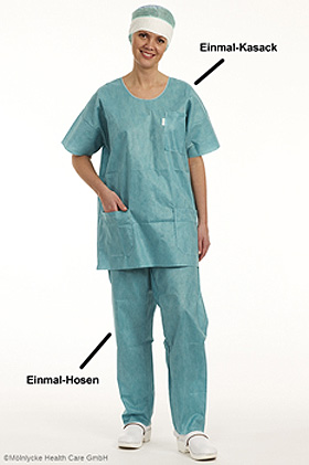 Green Touch Einmal-Kasack grn Gr. XL (45 Stck.), Mlnlycke Health Care, medishop.de