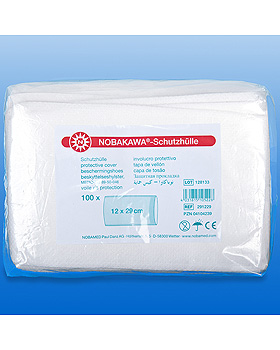 NOBAKAWA-Schutzhllen wei, passend fr Kalt-/Warmkompresse 12 x 29 cm (100), Noba Verbandmittel, medishop.de