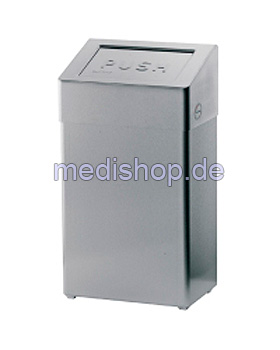 SanTRAL Abfallbox ABU 18 E ST 18 Ltr. Edelstahl geschliffen, Ophardt Product, medishop.de