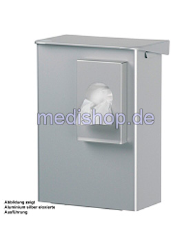 ingo-man classic Hygiene-Abfallbox 6 Ltr. AB6HB2A Aluminium silber eloxiert, Ophardt Product, medishop.de