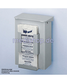 ingo-man Hygiene-Abfallbox 6 Ltr. AB 6 HB 1 A  Aluminium silber eloxiert, Ophardt Product, medishop.de