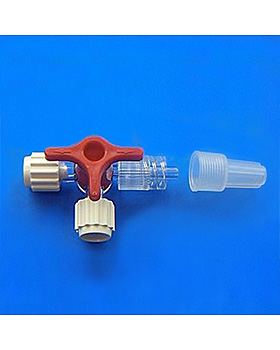 Dreiwegehhne rot LL, steril, 100 Stck, Oriplast, medishop.de