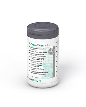 Wipes mini Spenderdose mit grauem Deckel (ohne Vliesrolle), B.Braun, medishop.de