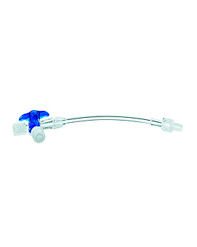 Discofix C Dreiwegehahn blau steril, mit Verbindungsleitung 10 cm, 50 Stck, B.Braun, medishop.de