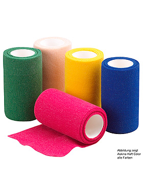 Askina Haft Color Fixierbinden 4 m x 8 cm, Sortimentsbox (10 Stck.), B.Braun, medishop.de