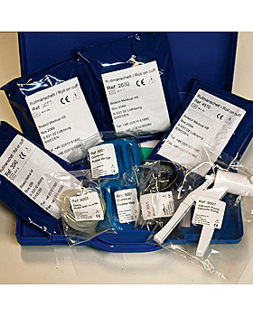 Rollmanschetten-Set nach Lfqvist in Kunststoffkoffer, Phlebopharm, medishop.de