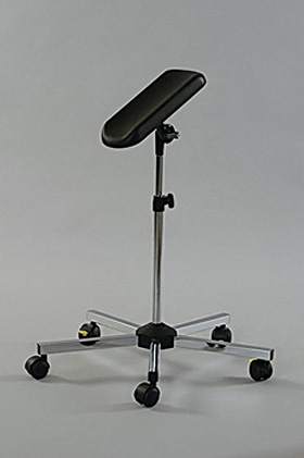 Arm- und Beinsttze Laurin, Stahl verchromt, 5-Fu mit Rollen, Dr. Paul Koch, medishop.de