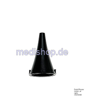 Ohrtrichter, wiederverwendbar,  3 mm, schwarz, Riester, medishop.de