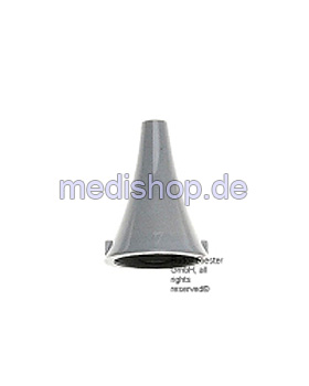 Einmal-Ohrtrichter,  4 mm, grau (100 Stck.), Riester, medishop.de