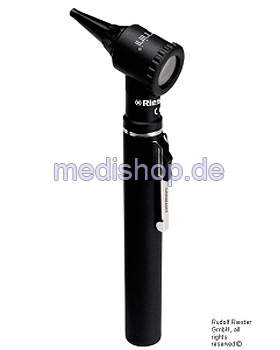 ri-mini Otoskop XL 2,5 V, schwarz, mit Griff Typ AA, Riester, medishop.de
