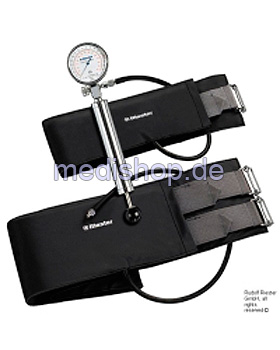 Komprimeter zur Blutstauung, inkl. 2 Manschetten mit latexfreien Polstern, Riester, medishop.de