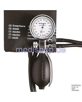 minimus III Blutdruckmessgerät Ø 49 mm Metall, Doppelschlauch,, Riester, medishop.de