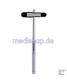 buck Perkussionshammer 18 cm, mit Nadel und Pinsel, Griff verchromt, Riester, medishop.de