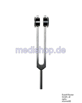 Stimmgabel c 128 Hz, Aluminium, mit Dmpfern, Riester, medishop.de