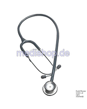 duplex Stethoskop schiefergrau, aus Aluminium, Riester, medishop.de