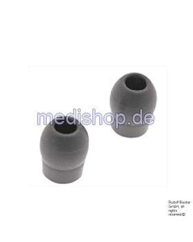 Ohroliven weich, grau, f�r cardiophon, duplex (de luxe), tristar (10 Paar), Riester, medishop.de