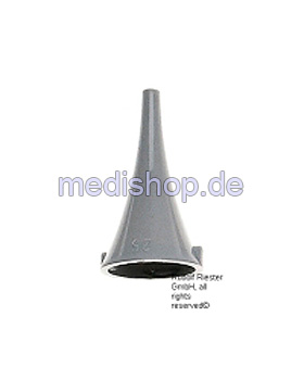Einmal-Ohrtrichter,  2,5 mm, grau (500 Stck.), Riester, medishop.de