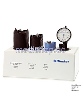 R1 shock-proof Blutdruckmessger�t-Set I wei�, � 52 mm,1-Schlauch, mit 3 Klettenmanschetten, Riester, medishop.de