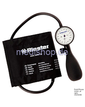 R1 shock-proof Blutdruckmessgert  52mm 1-Schlauch, mit Klettenmanschette Erw., Riester, medishop.de
