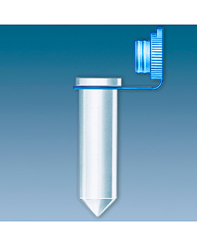 PP-Reaktionsgefe 2 ml, mit anhngendem Soft-Stopfen blau (500 Stck.), Sarstedt, medishop.de