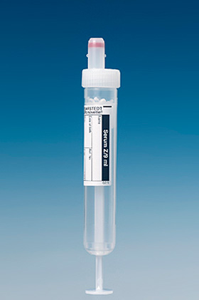S-Monovetten 9 ml, 92 x 16 mm, Serum, Papieretikett, steril (50 Stck.), Sarstedt, medishop.de