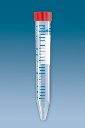 PP-Schraubr�hrchen 15 ml, 120 x 17 mm Spitzboden (50 Stck.), 10 Beutel, Sarstedt, medishop.de