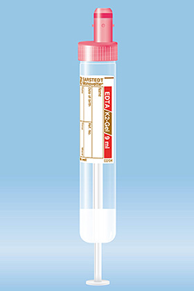 S-Monovetten 9 ml, 92 x 16 mm, K2 EDTA-Gel, steril (50 Stck.), Sarstedt, medishop.de
