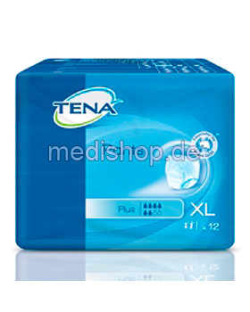TENA Pants Plus XL Einweghosen blau (4 x 12 Stck.), Tena, medishop.de