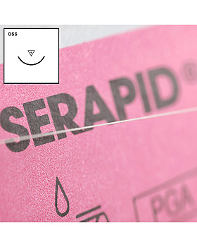 SERAPID DSS-13 4/0=1,5, ungefärbt, Nahtmaterial Fadenlänge 45 cm (24 Stck.), Serag Wiessner, medishop.de